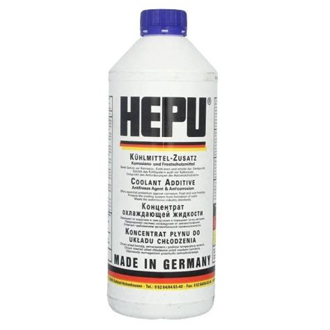 Antifreeze Agent and Anticorrosion HEPU G11 Coolant Additive, Blue, 1 ...
