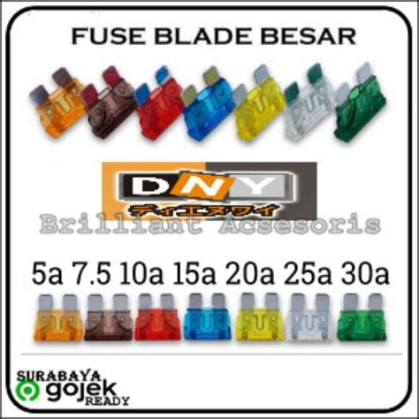 Jual Sekring Fuse Dx Tancep Dny Transparant Dx Besar Mini Shopee