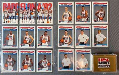 1991 92 NBA Hoops USA Dream Team Basketball Set 17 Additional Cards