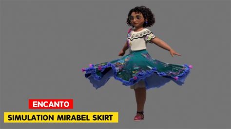 Encanto Simulation Mirabel Skirt Disney Animation