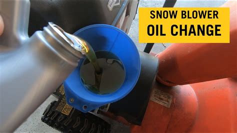 How To Change The Snowblower Oil YouTube