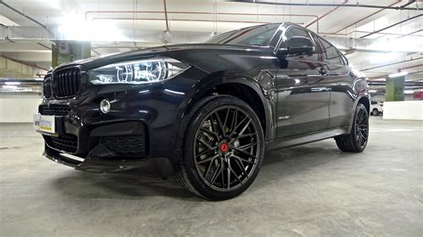 BMW X6 F16 Black with Vorsteiner V-FF 107 Aftermarket Wheels Wheel ...