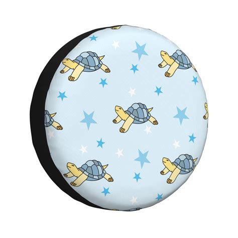 Salouo Cartoon Turtle Print Spare Tire Cover Inch Spare Tire