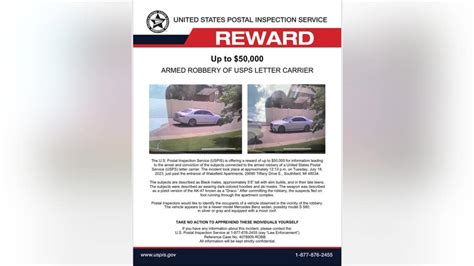 50000 Reward Offered After Armed Robbery Of Mail Carrier In Southfield