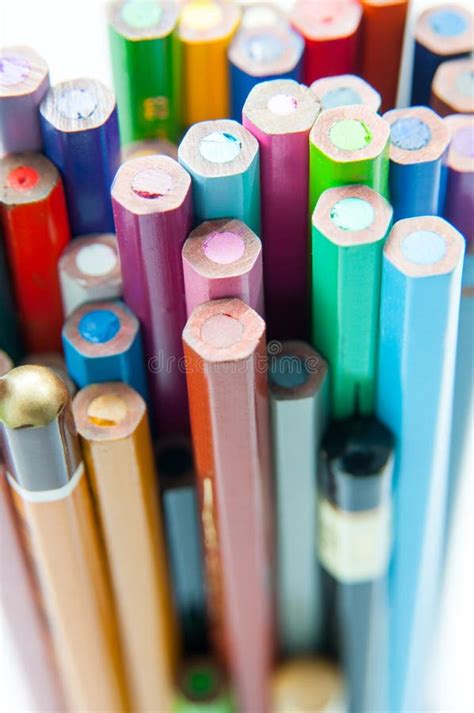 Various Colored Pencils Stock Image Image Of Graph Graphic