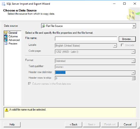 Specifying Text Qualifier While Importing A Csv File To Sql Server Db