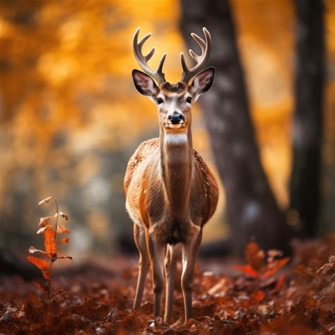 Premium AI Image | Deer in the forest wildlife photography