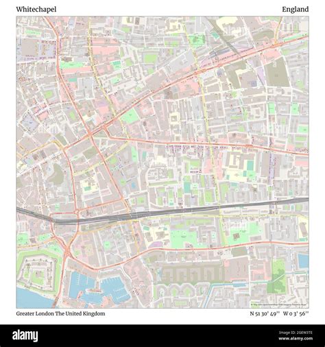 Whitechapel london map Cut Out Stock Images & Pictures - Alamy