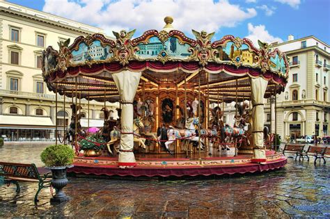 Carousel Piazza della Repubblica | Florence | Carousel, Scene background, Amusement park rides