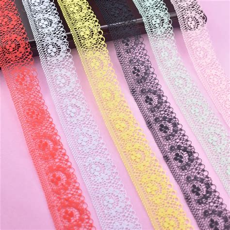 10yardslot Lace Ribbon White Black Embroidered Lace Trim African Lace