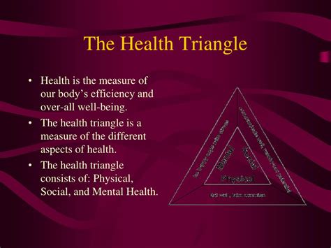 PPT - The Health Triangle PowerPoint Presentation - ID:371601