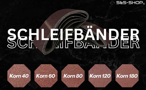 25 Stück Gewebe Schleifbänder 75 x 533 mm je 5 x Korn 40 60 80 120