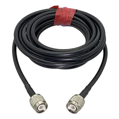 Rg58 Tnc Male Plug To Tnc Male Plug Straight Crimp Connector Rf Jumper