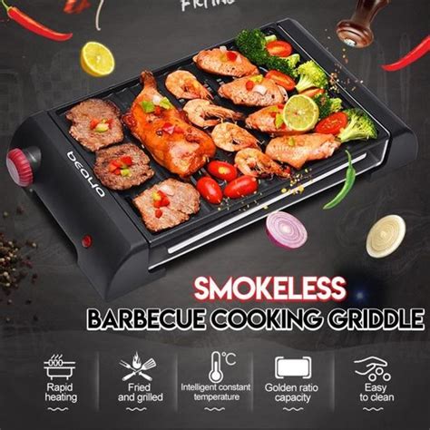 NEUFU Barbecue Electrique sans Fumée Antiadhésive Avec Grille de