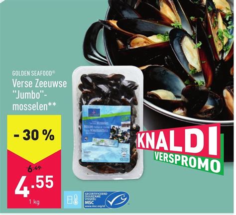 Golden Seafood Verse Zeeuwse Jumbo Mosselen Promotie Bij Aldi