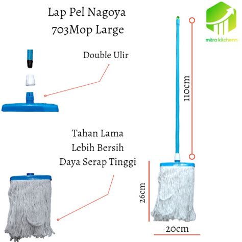 Promo Nagoya Kain Lap Pel Alat Pel Lantai Mop Micropfiber Gagang