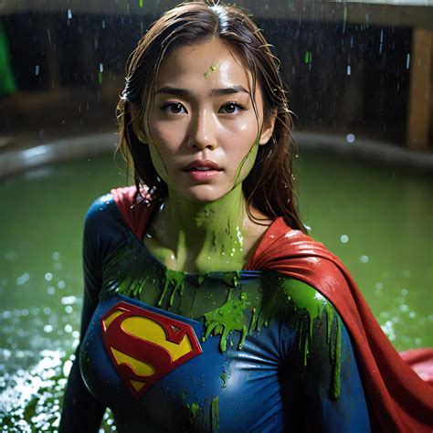 Gorgeous Asian Supergirl Gets Slimed By Zsthegeeky On Deviantart