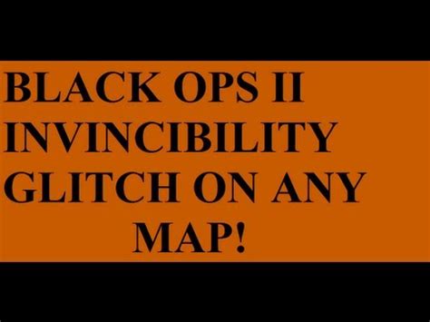 Black Ops 2 Invincibility AnyWhere Glitch Any Map YouTube