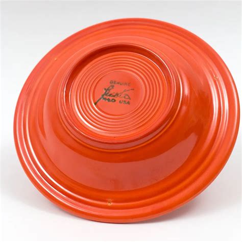 Red Vintage Fiestaware Deep Plate