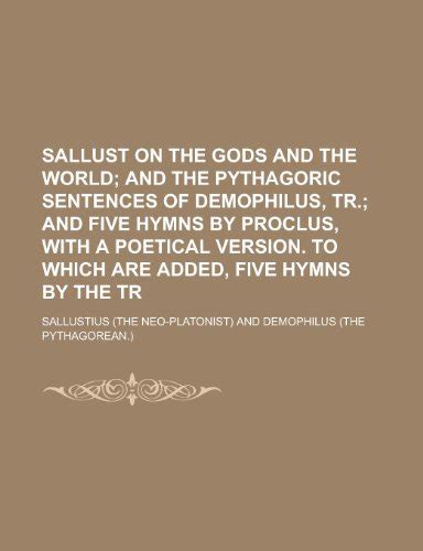 Sallust On The Gods And The World