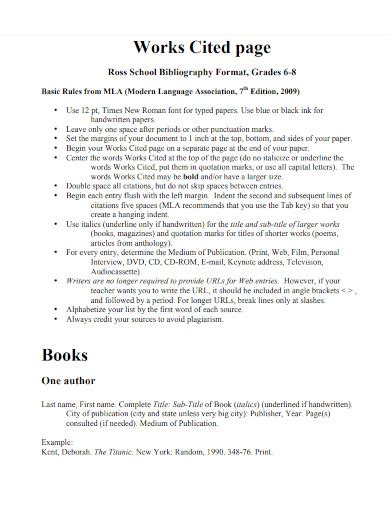 MLA Bibliography 8 Examples Format How To Write PDF