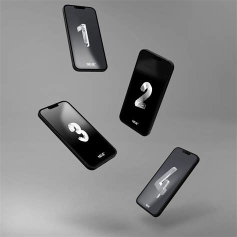 Floating Iphones Pro Mockup Photoshop