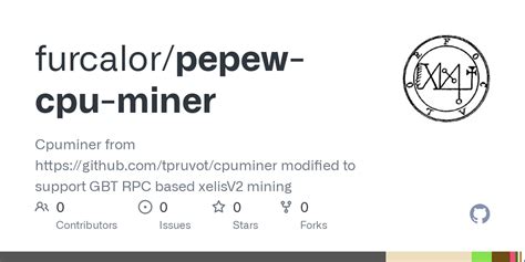 GitHub Furcalor Pepew Cpu Miner Cpuminer From Https Github