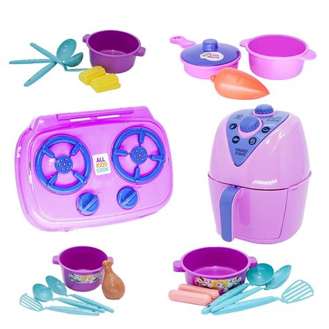 Kit Panelas Infantil Cozinha Comida Air Fryer Fog O P No Shoptime