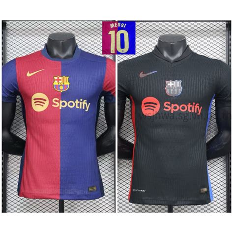 FANS PLAYER 24 25 BARCELONA HOME AWAY JERSEY Messi 10 LAMINE YAMAL