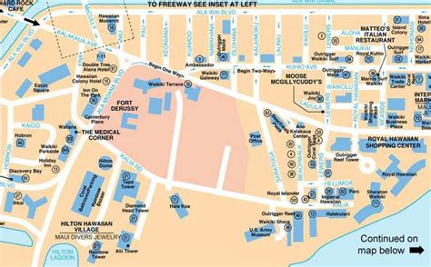 Waikiki Beach Map | Waikiki, West & East: | Waikiki beach map, Waikiki ...