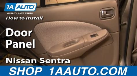 How To Install Replace Remove Rear Door Panel Nissan Sentra 00 06