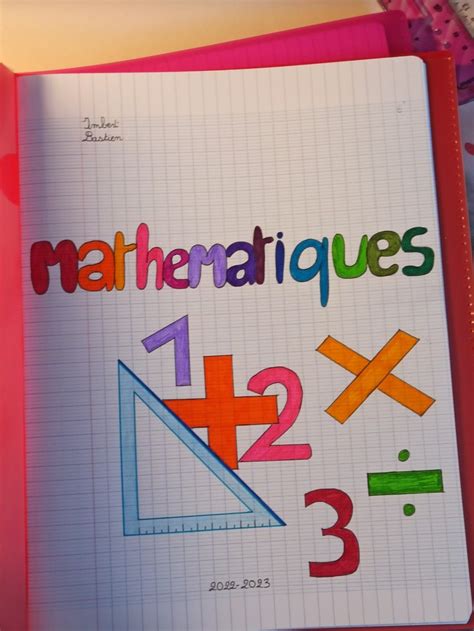 Page de garde Maths Page de garde Page de garde français Carte