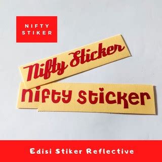 Jual Custom Stiker Cutting Oracal Reflective Sticker Satuan Nama