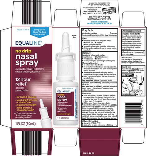 Nasal Spray Ingredients Comparison - Pregnancy Depression