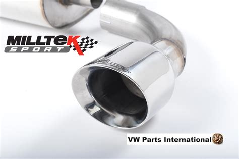 VW Golf MK4 R32 Milltek Sport Cat Back Exhaust System Chrome Polished ...