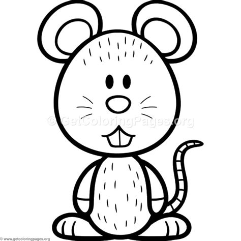 Cute Mouse Coloring Page At Getdrawings Free Download