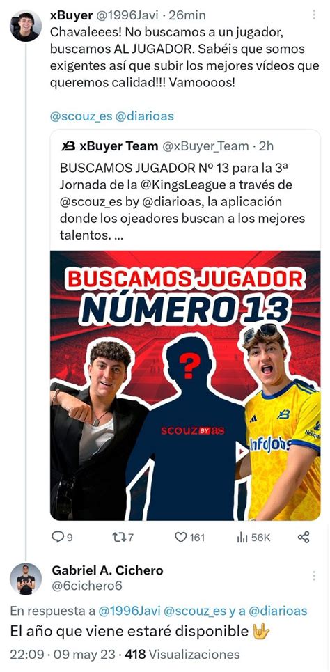 Universo Kings League on Twitter OJO A LA CONTESTACIÓN DE CICHERO a