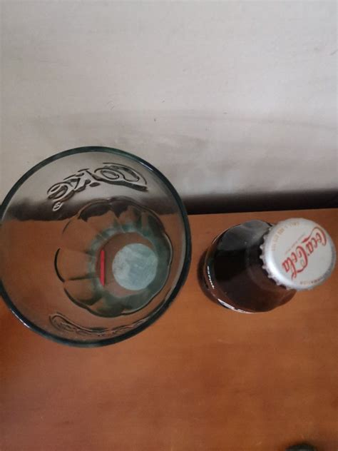 Vintage Glass Coke Bottle Cup Hobbies Toys Memorabilia