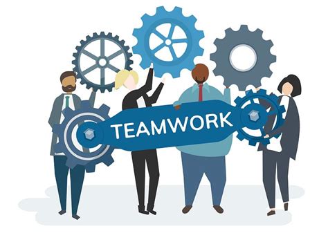 business teamwork  stock vector