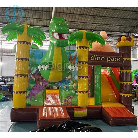 Inflatable Dinosaur Bouncer With Slide For Sale China Inflatable