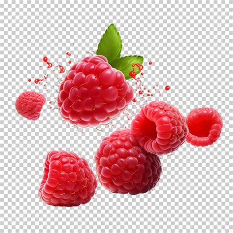 Premium Psd Fresh Raspberry Isolated On Transparent Background