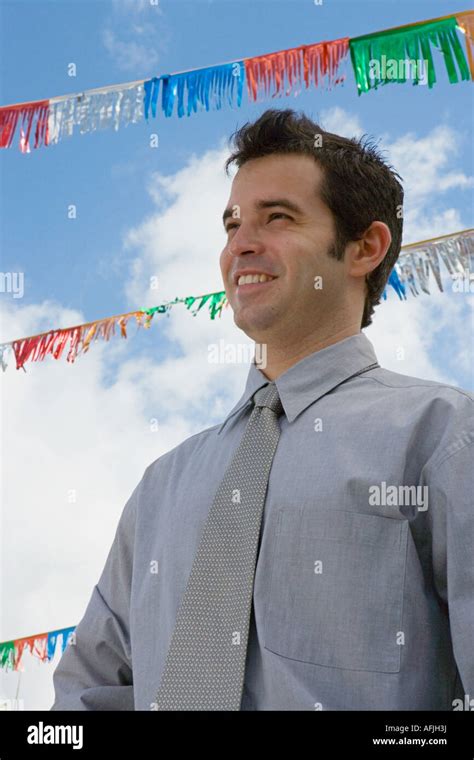 Portrait Of A Salesman Stock Photo Alamy