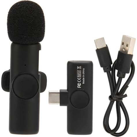 Microphone Lavalier Sans Fil Microphone Portable Plug And Play