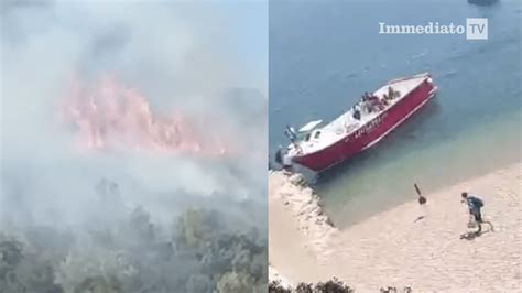 Peggiora L Incendio A Vieste Ordinata L Evacuazione Del Villaggio Baia