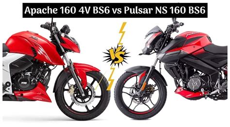 2021 TVS Apache RTR 160 4V Vs Bajaj Pulsar NS 160 BS6 Spec Comparison