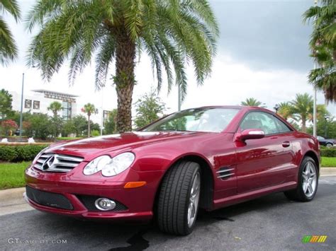 2007 Storm Red Metallic Mercedes Benz Sl 550 Roadster 32898259 Photo