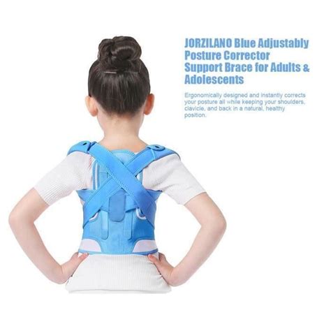 Ceinture De Posture Correcte JORZILANO Blue Attelle De Soutien