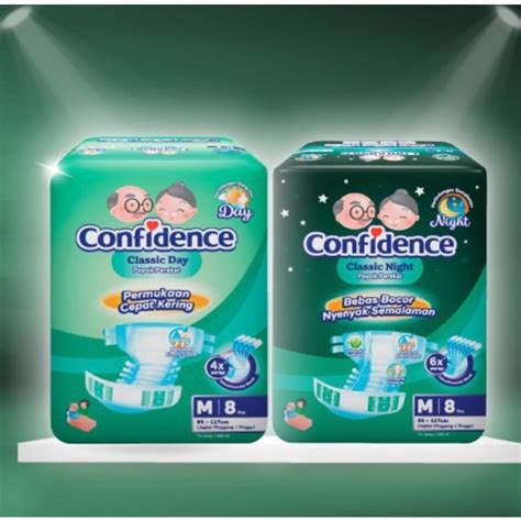 Jual CONFIDENCE Classic Day Night Popok Dewasa Perekat Celana M8 L7