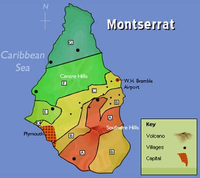 Montserrat Map and Montserrat Satellite Images