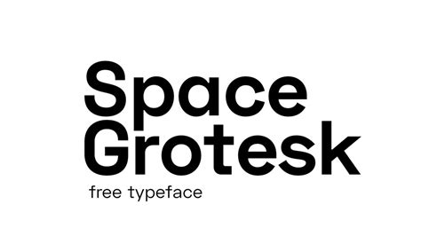 Space Grotesk: A Sans Serif Font Family Modified from Space Mono ...